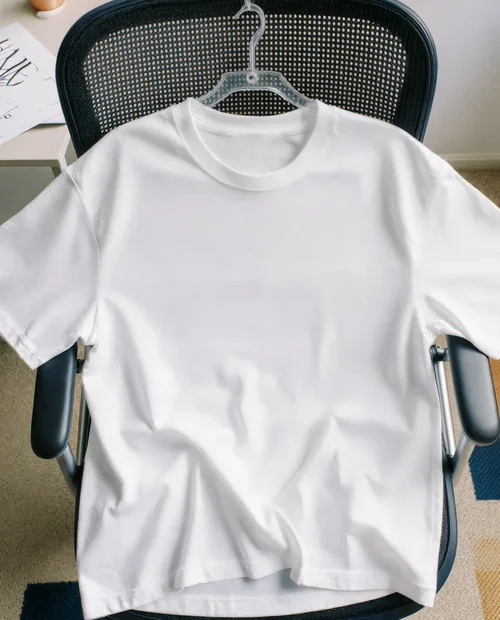 Stylish T-Shirt Mockup for Modern Office Spaces
