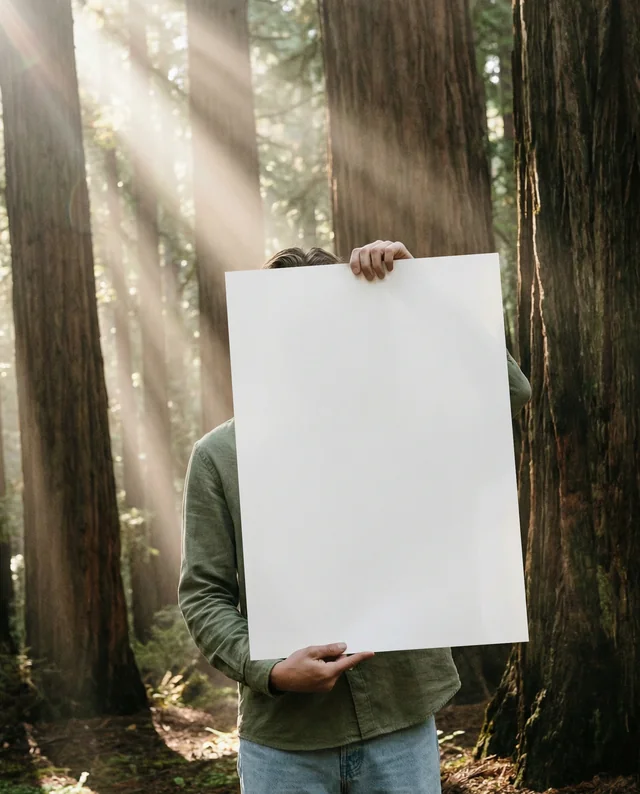 Serene Forest Mockup Poster for Creative Inspiration