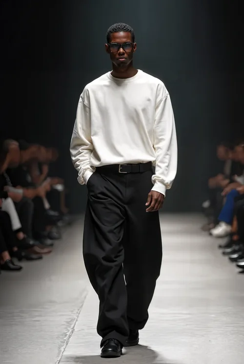 Stylish Mockup of a Male Model in Sweatshirt Fashion