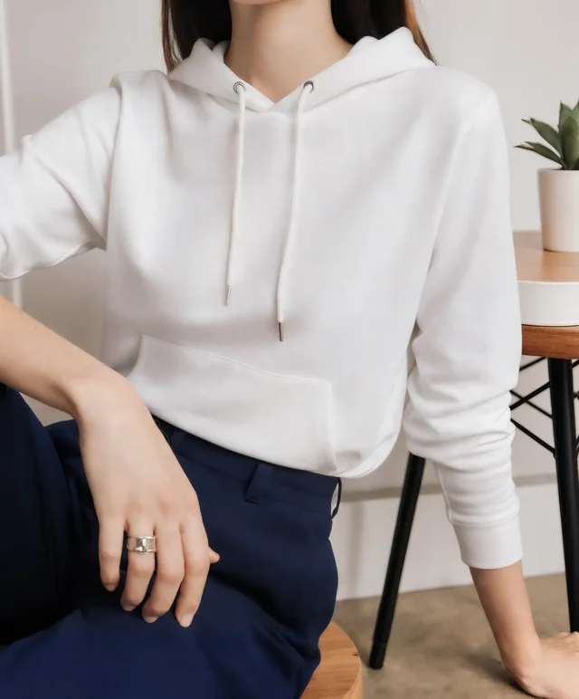 Stylish Hoodie Mockup in Modern Minimalistic Room