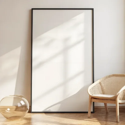 Serene Mockup with Elegant Poster in Soft Colors