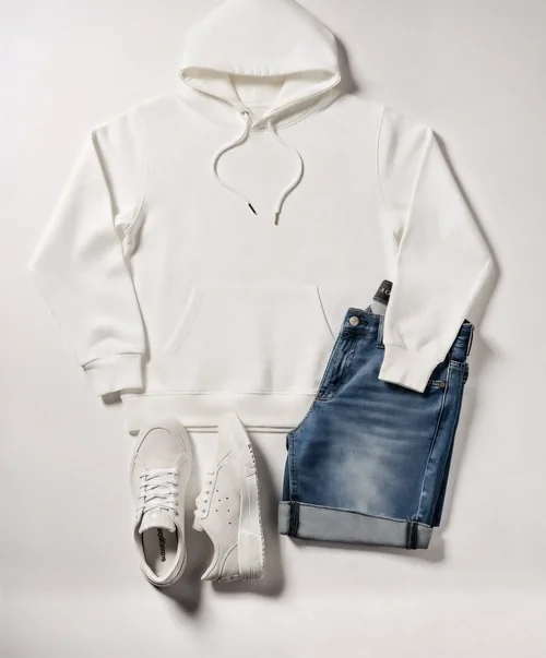 Minimalist Hoodie Mockup for Stylish Outfit Display