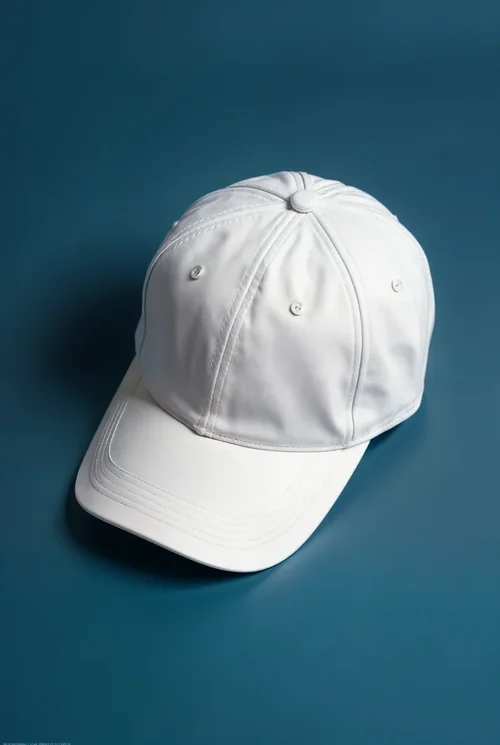 Minimalist Mockup of a Solid White Hat Cap Design