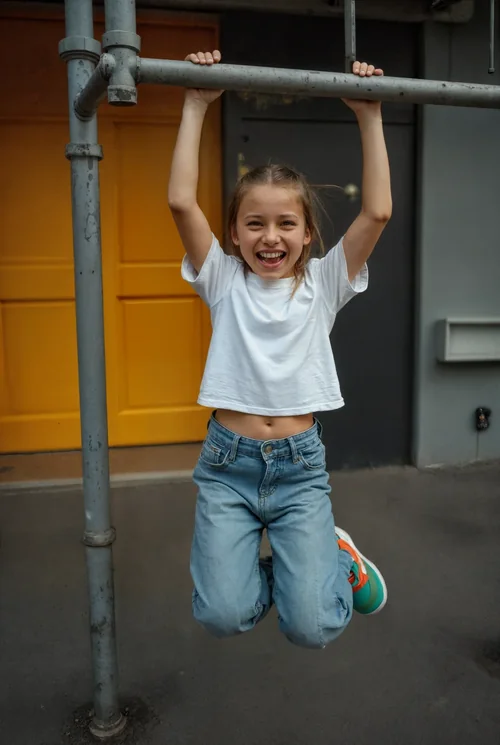 Vibrant T-Shirt Mockup with Cheerful Background Colors