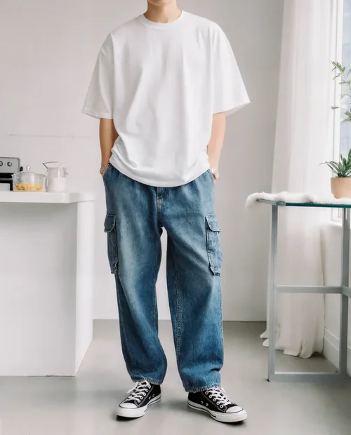 Stylish Mockup of a T-Shirt in a Modern Setting