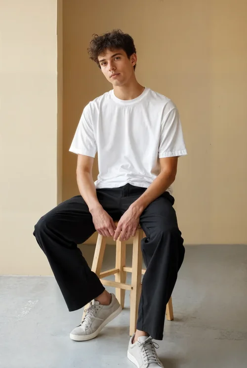 Stylish T-Shirt Mockup with Soft Background Colors