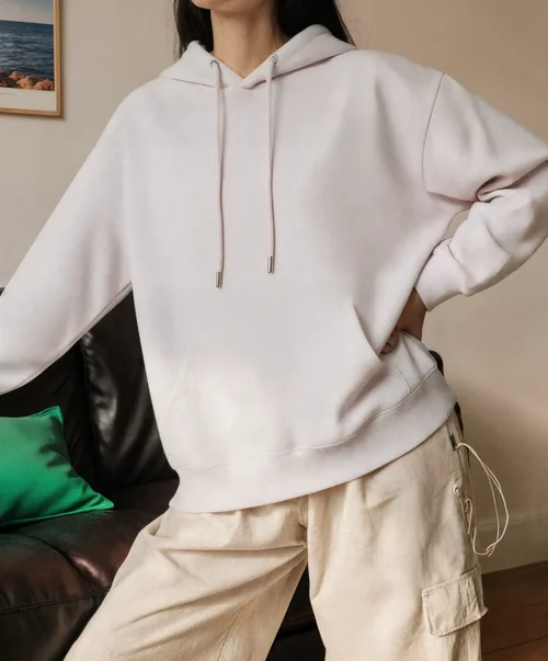 Stylish Mockup of a Cozy Pink Hoodie