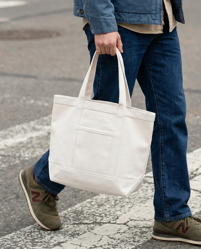 Stylish Mockup of a Tote Bag in Urban Setting
