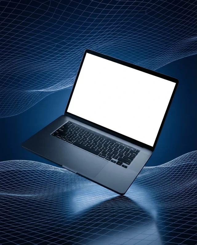 Sleek MacBook Mockup with Modern Design Features