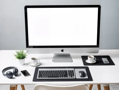 Modern iMac Mockup for Stylish Workspace Design