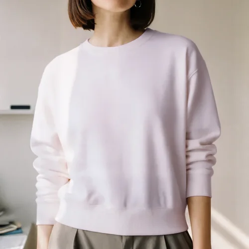 Soft Pink Sweatshirt Mockup for Casual Style