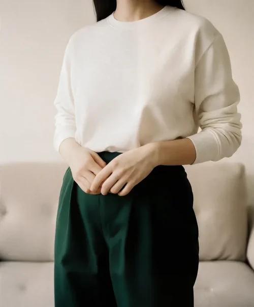 Cozy Sweatshirt Mockup in a Warm Indoor Setting