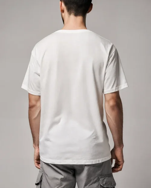Mockup of Casual T-Shirt Design for Male Models