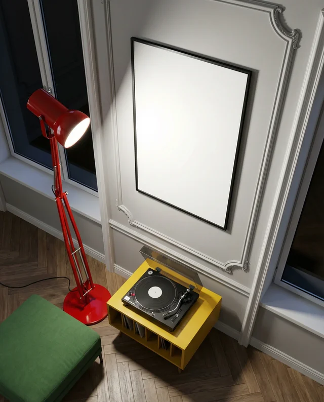 Modern Mockup Poster of Cozy Interior Design