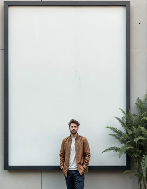 Modern Minimalist Billboard Mockup for Urban Posters