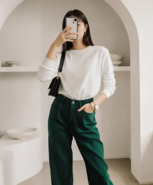 Stylish Sweatshirt Mockup in Minimalist Interior