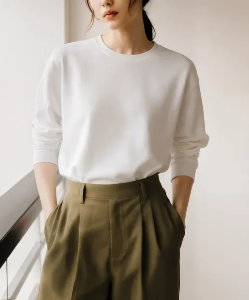 Stylish Mockup of a Casual Sweatshirt Look