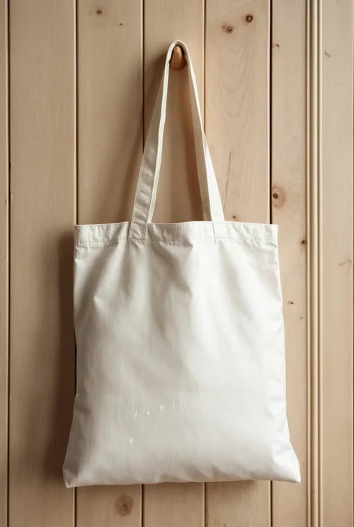Minimalist White Tote Bag Mockup for Everyday Use