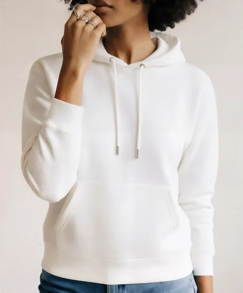 Stylish Mockup of a Woman in a Cozy Hoodie