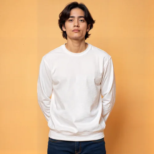 Stylish Sweatshirt Mockup of a Young Man