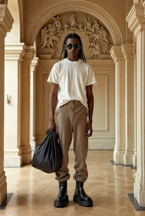 Stylish T-Shirt Mockup for Luxury Fashion Campaign