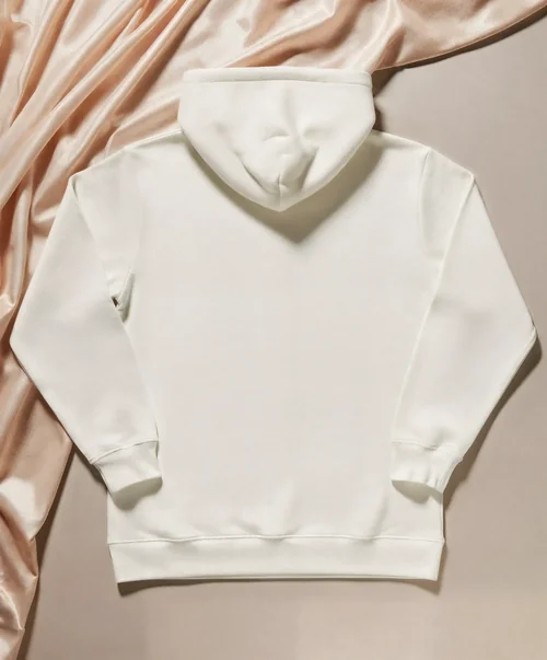 Stylish Mockup of a Plain White Hoodie