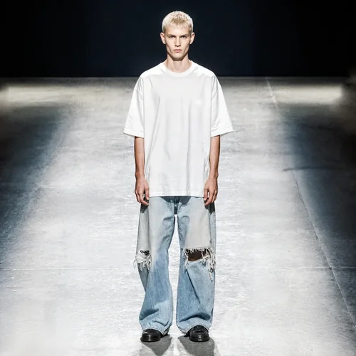 Stylish T-Shirt Mockup with Dramatic Background Colors