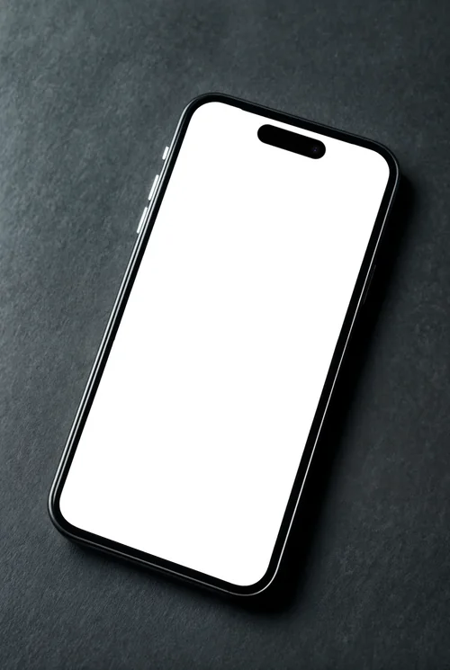 iPhone Mockup: Sleek Black iPhone 16 Pro Max Display