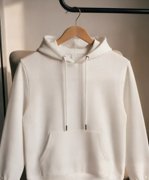 Stylish White Hoodie Mockup for Modern Fashion