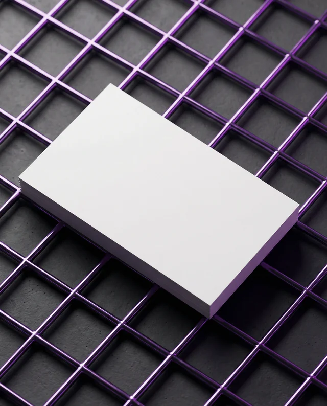 Elegant Mockup of a Minimalist Business Card Design