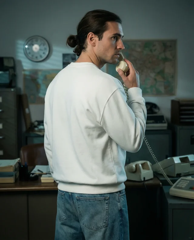 Stylish Mockup of a Young Man in a Sweatshirt