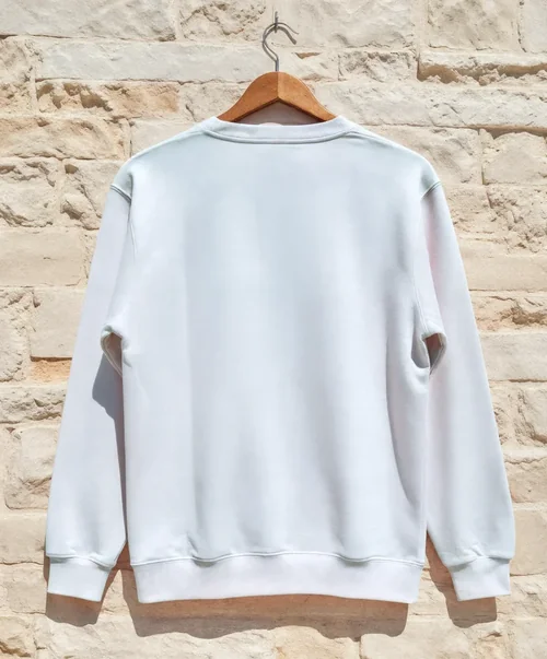 Stylish Mockup of a Plain White Sweatshirt