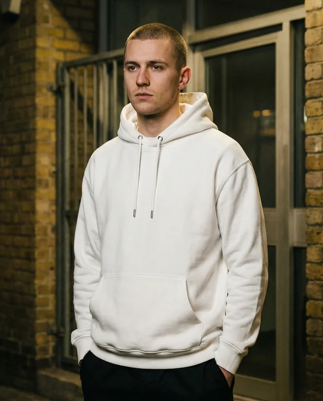 Urban Hoodie Mockup Featuring Young Male Model