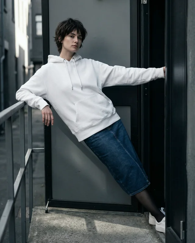 Stylish Hoodie Mockup in Urban Setting