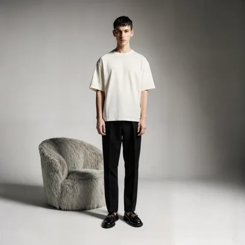 Minimalist T-Shirt Mockup with Soft Gray Background Colors