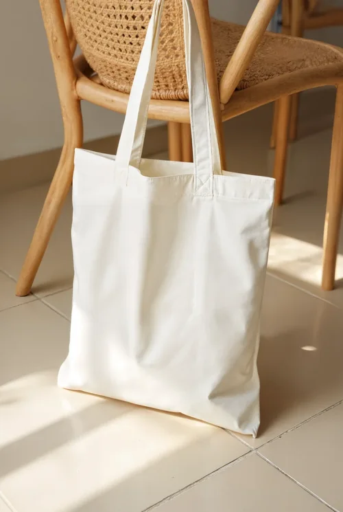 Elegant Mockup of a Minimalist Tote Bag
