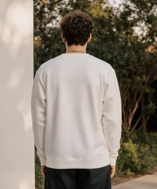 Stylish Mockup of a Young Man in Sweatshirt Outdoors