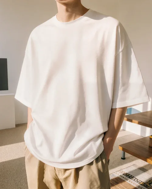 Stylish Mockup of a T-Shirt in a Modern Indoor Space