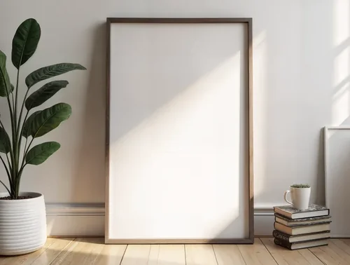 Serene Mockup Poster with Soft Colors and Natural Light