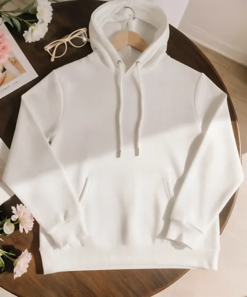 Cozy Hoodie Mockup with Pastel Flowers and Style