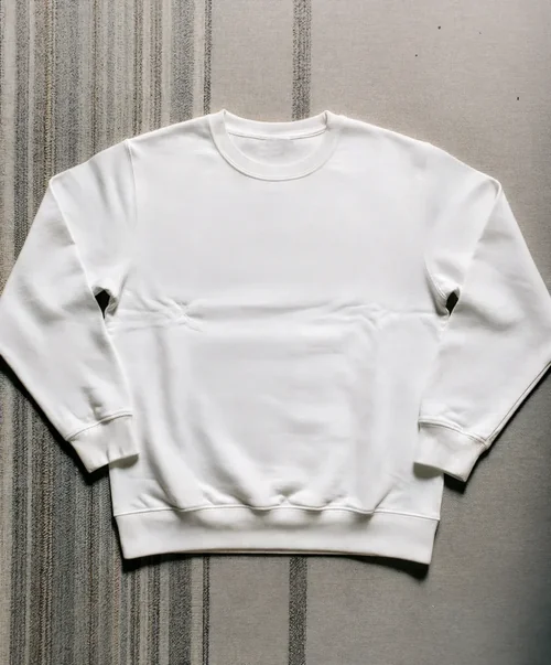 White Sweatshirt Mockup for Minimalist Design