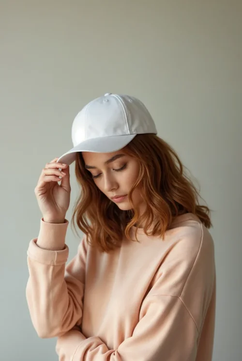 Stylish Mockup of a Young Woman in a Baseball Cap
