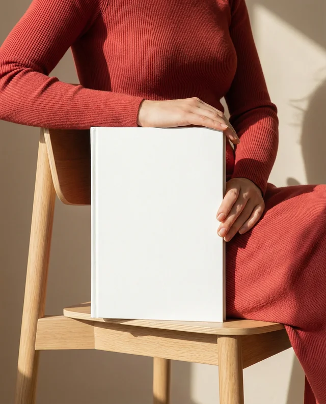 Elegant Mockup of a Book in a Minimalist Setting