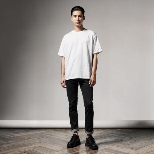 Stylish T-Shirt Mockup with Soft Gray Background and Hues