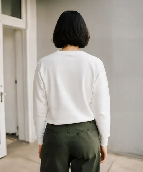 Stylish Mockup of a Woman in a Sweatshirt