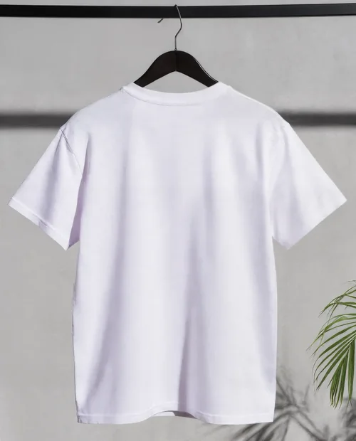 Elegant T-Shirt Mockup on Minimalist Background