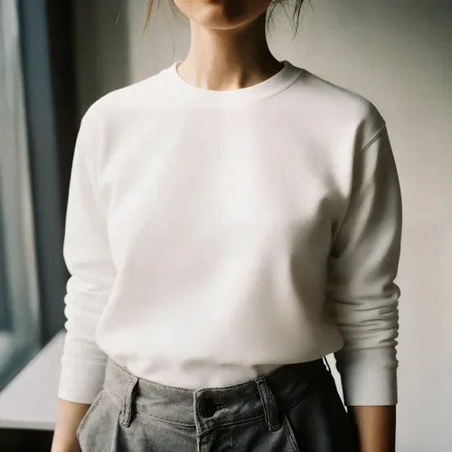 Minimalist Mockup of a Comfortable Sweatshirt