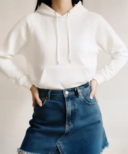 Stylish Hoodie Mockup for Fashionable Young Women