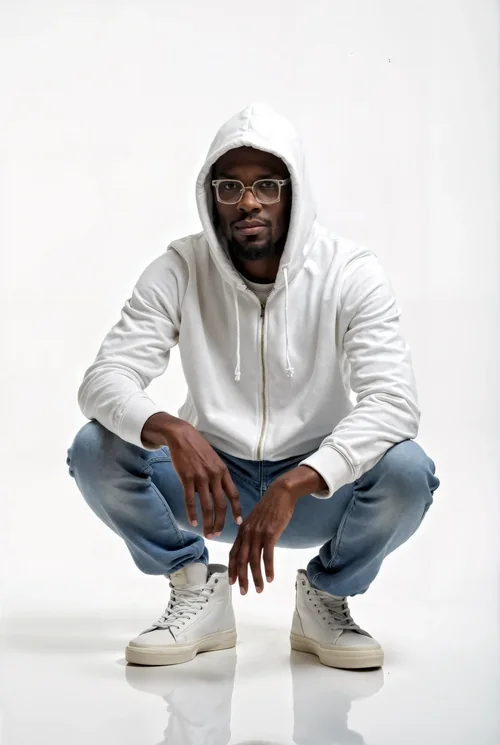 Mockup of a Stylish Hoodie on a Bright White Background