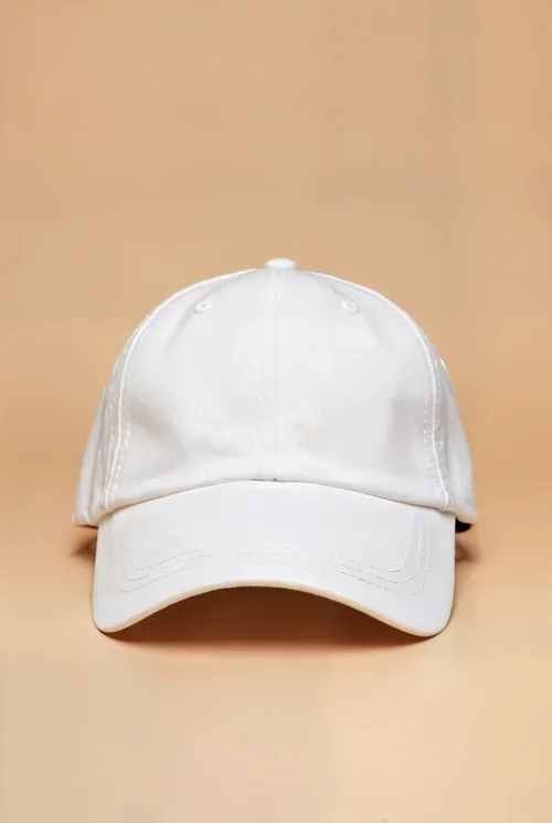 Stylish White Baseball Cap Mockup for Fashion Display